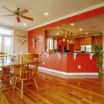 Kitchen with recessed lighting