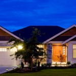 Outdoor lighting on home