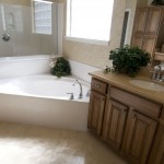 Beautiful new bathroom in modern home