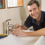 Fixing plumbing in bathroom